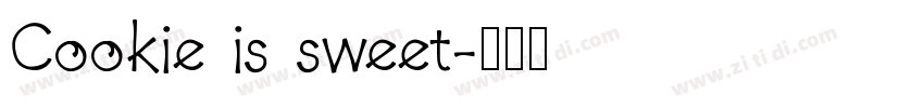 Cookie is sweet字体转换
